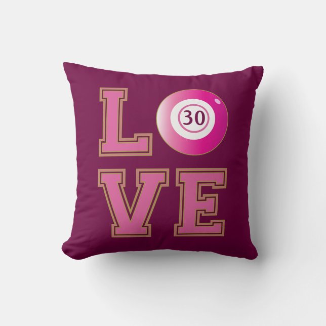 Birthday Bingo Player Cushion (Front)