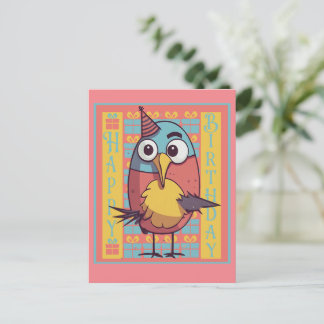 Birthday Bird Postcard