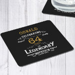 Birthday Black Gold Square Paper Coaster<br><div class="desc">Black and gold paper coaster with a vintage feel for any birthday. A personalised elegant paper coaster that is easy to customise for that special birthday party.</div>