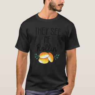 Birthday Black History Month They See Me Rollin'   T-Shirt