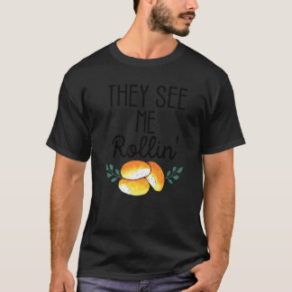 Birthday Black History Month They See Me Rollin'   T-Shirt