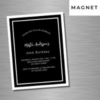 Birthday black white minimalist luxury