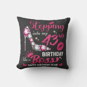 Birthday Bling Shirt Personalised Birthday Shirt Cushion