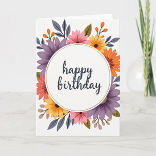 Birthday Bloom Floral Card