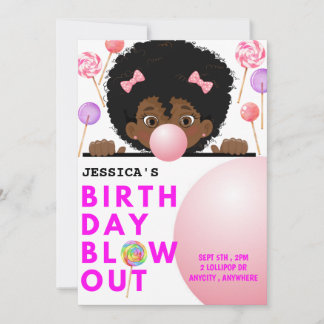 Birthday Blowout Invitation Card
