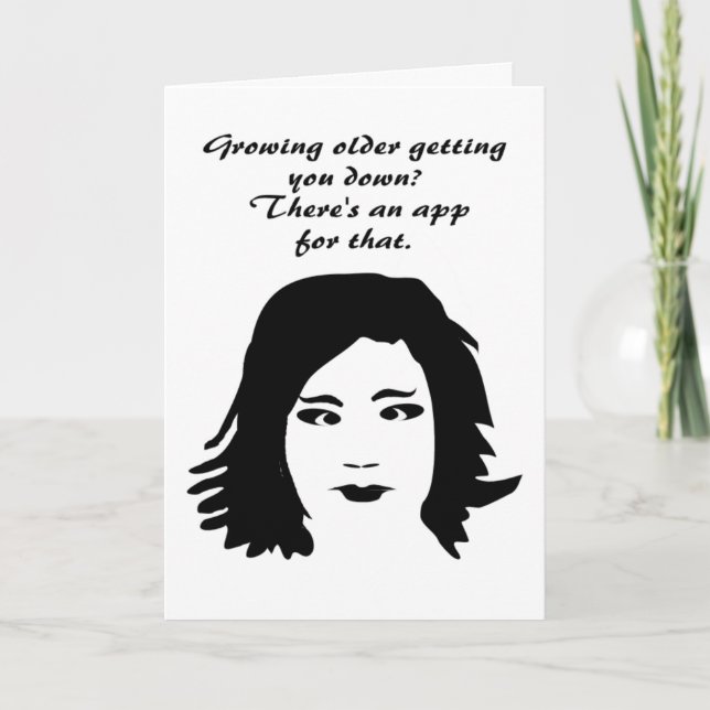 birthday blues card (Front)