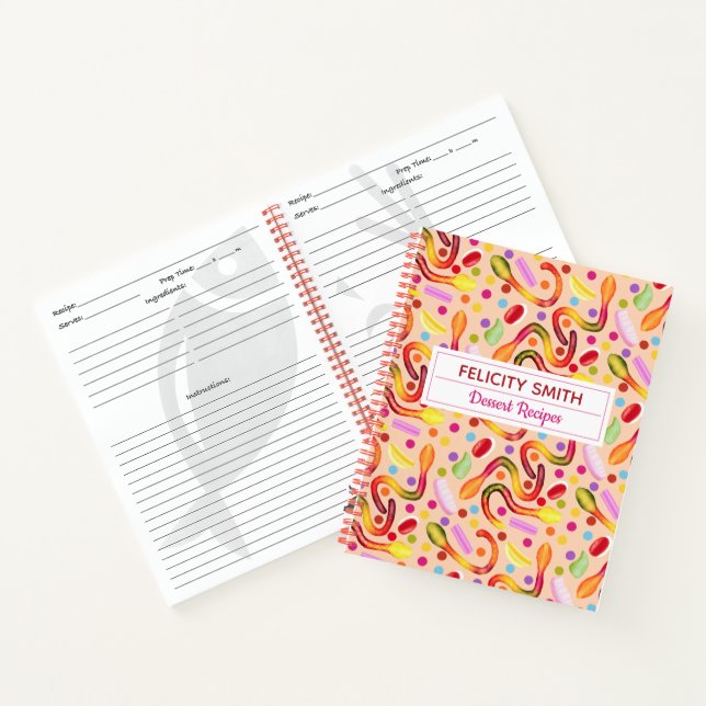 Birthday Boas dessert recipes  Notebook (Inside)