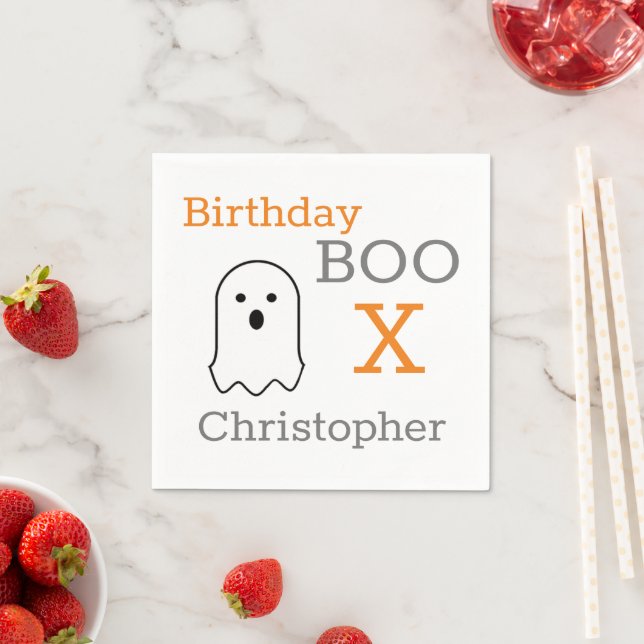 Birthday Boo Ghost Napkin (Insitu)