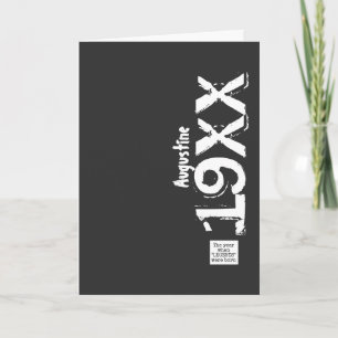 Birthday Born Any Year Legends Vintage Distressed  Card