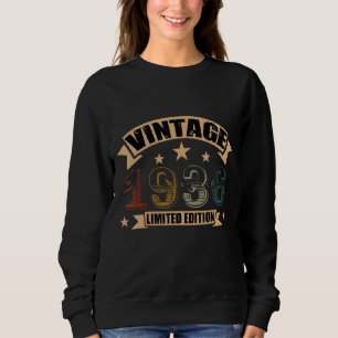 Birthday Born In 1936 Vintage Sweatshirt