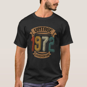 Birthday Born In 1972 Vintage T-Shirt
