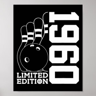 Birthday Bowling Limited Edition 1960 Poster