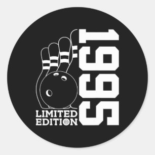 Birthday Bowling Limited Edition 1995 Classic Round Sticker