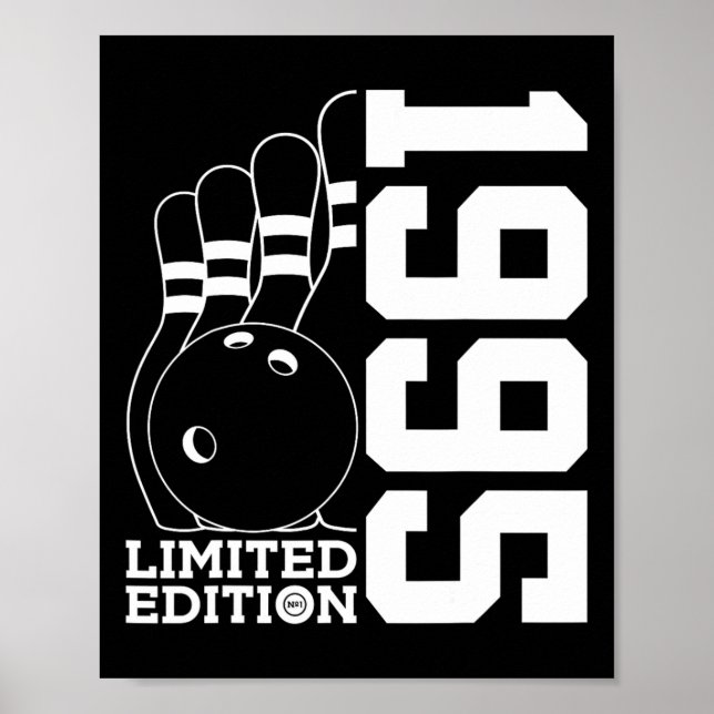 Birthday Bowling Limited Edition 1995  Poster (Front)