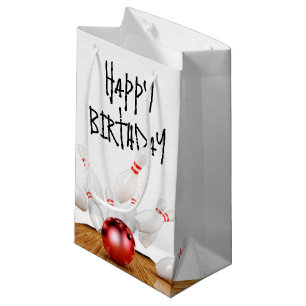 Birthday Bowling Strike Small Gift Bag
