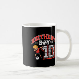 Birthday Boy 10 Soccer Dab 10th Birthday Party Foo Coffee Mug