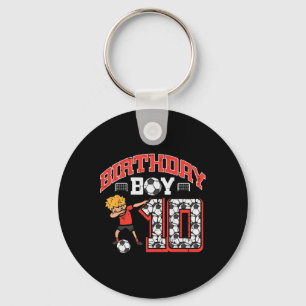 Birthday Boy 10 Soccer Dab 10th Birthday Party Foo Key Ring
