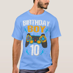 Birthday Boy 10 Video Game Controller Gamer 10th B T-Shirt