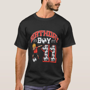 Birthday Boy 11 Soccer Dab 11th Year Old Bday Spor T-Shirt