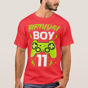 Birthday Boy 11 Video Game Controller Gamer 11th B T-Shirt
