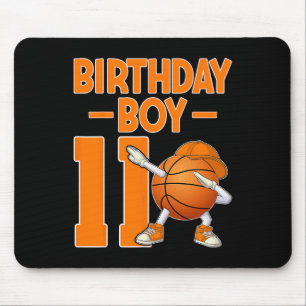 Birthday Boy 11 Years Old Dabbing Sketll 11th Birt Mouse Pad