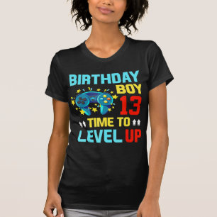 Birthday Boy 13  13 Year Old Video Games Gift Kids T-Shirt