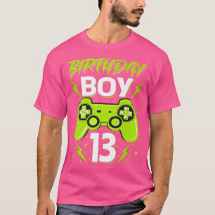 Birthday Boy 13 Video Game Controller Gamer 13th B T-Shirt
