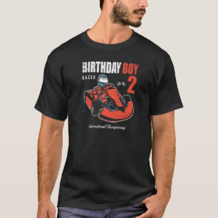 Birthday Boy 2 Years Old 2nd Birthday Go Karting R T-Shirt