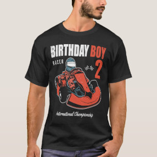 Birthday Boy 2 Years Old 2nd Birthday Go Karting R T-Shirt