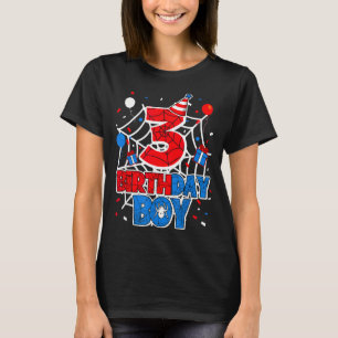 Birthday Boy 3 Year Old Sders 3rd Birthday Kids T-Shirt