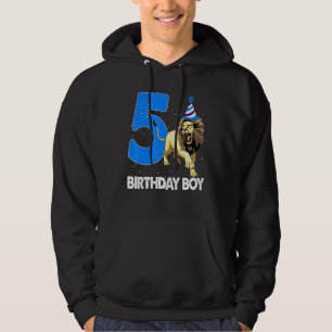 Birthday Boy 5 Roaring Lion Tees Wild Animal