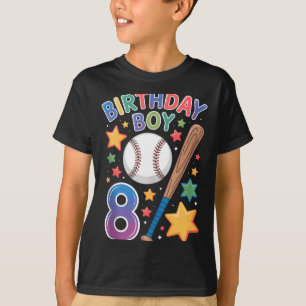 Birthday Boy 8th Birthday Baseball Tank Top 