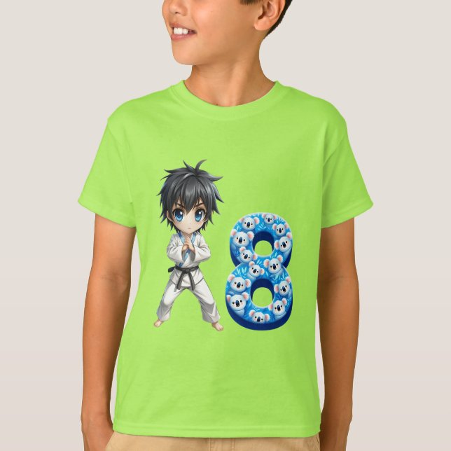 Birthday Boy At 8 T-Shirt (Front)