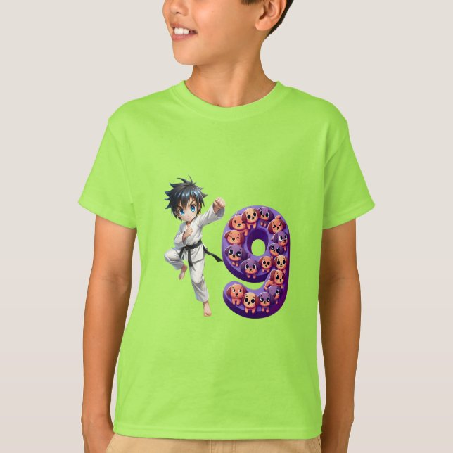 Birthday Boy At 9 T-Shirt (Front)