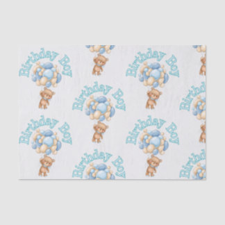 Birthday Boy Bear Tissue Paper