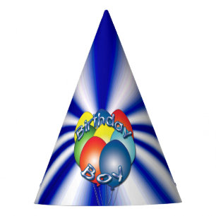 Birthday Boy Blue Party Hat