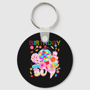 Birthday Boy Candy Land Candy Crew Sweet Birthday  Key Ring