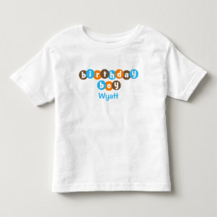 Birthday Boy Dots Personalised Toddler T-Shirt