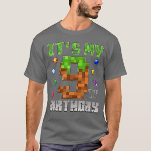 Birthday Boy Its My 9th Birthday Video Game Piel r T-Shirt