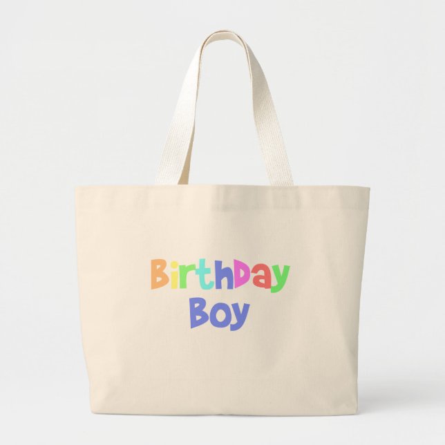Birthday Boy Large Tote Bag (Front)