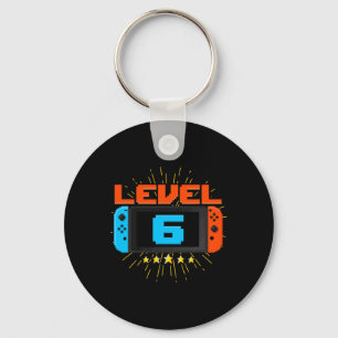 Birthday Boy Level 6 Unlocked Video Game 6 Year Ol Key Ring