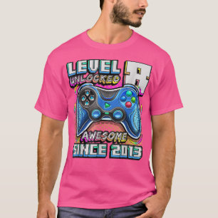 Birthday Boy Level 8 Unlocked Awesome 2013 Video G T-Shirt