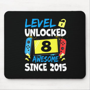Birthday Boy Level 8 Unlocked Awesome 2015 Video G Mouse Pad