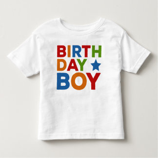 Birthday Boy Multi Coloured Toddler T-Shirt