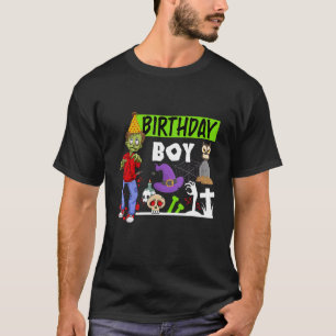 Birthday Boy Party Cute Zombie Halloween Kids & T-Shirt