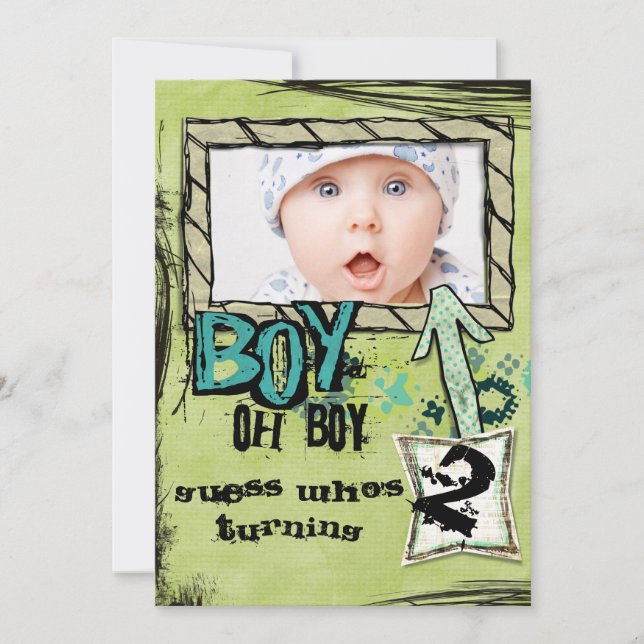 Birthday Boy party invite (Front)