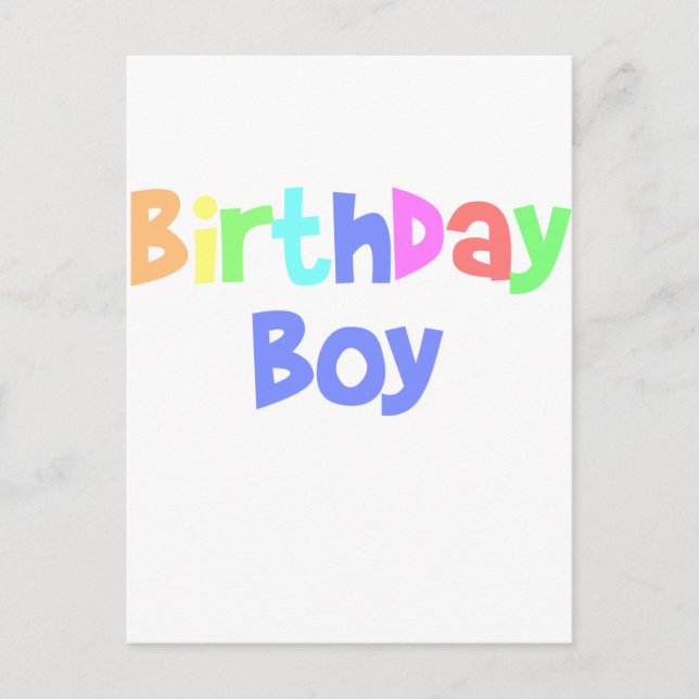 Birthday Boy Postcard (Front)