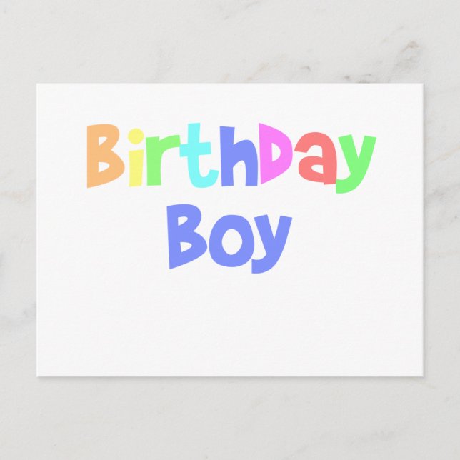 Birthday Boy Postcard (Front)