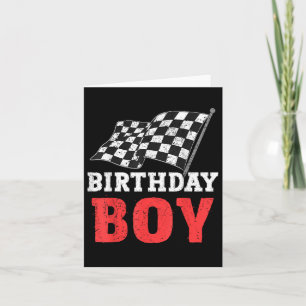Birthday Boy Race Car Racing Car Driver Birthday C Card