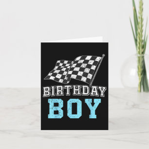 Birthday Boy Race Car Racing Car Driver Birthday C Card